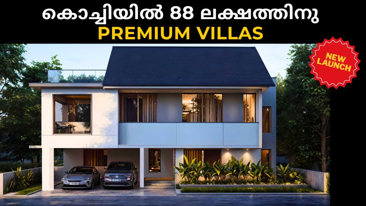 Exclusive villas in Kochi starting at ₹88 lakhs.Conveniently located 500m from Pallikara Junction.