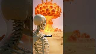 ☢️ What If You Watched a Nuclear Blast From a Distance? #skeleton #shorts