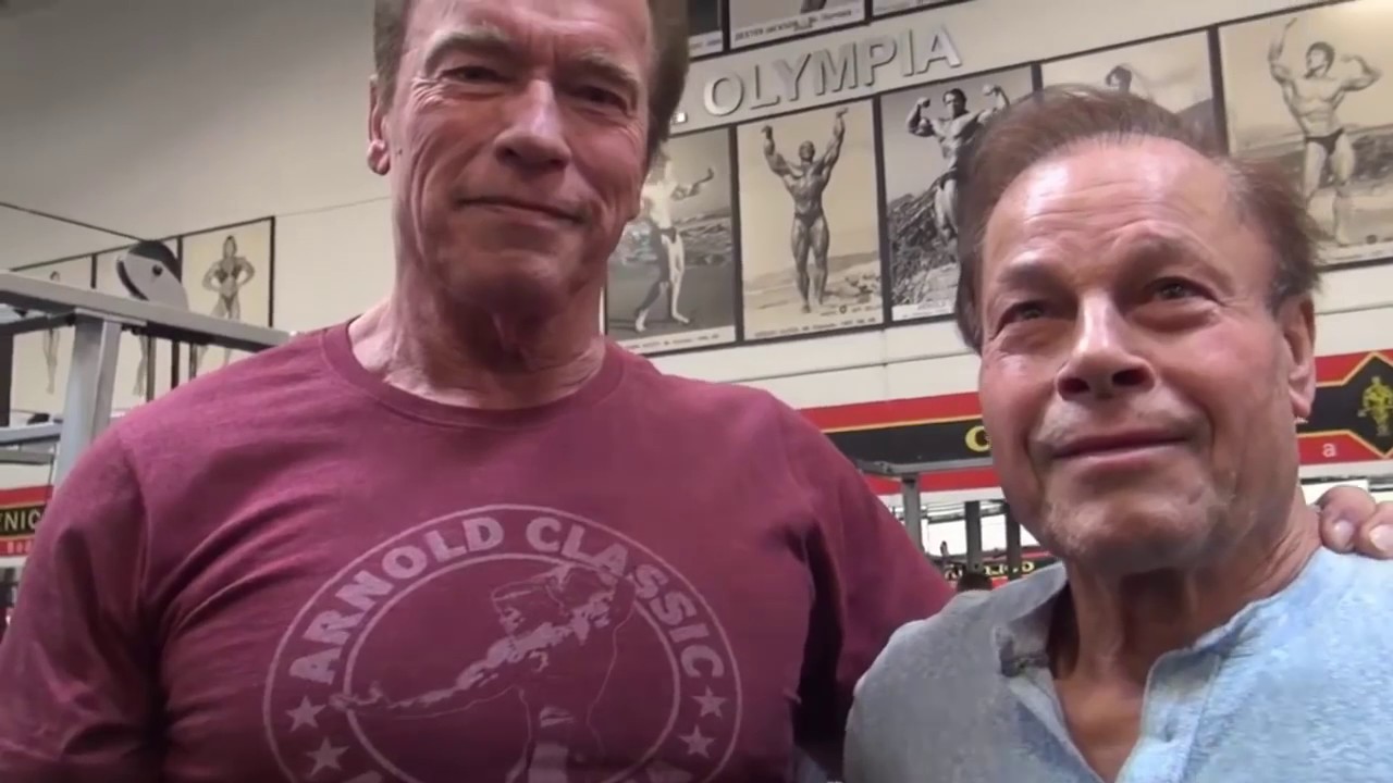 Arnold Schwarzenegger & Franco Columbu Workout At Muscle Beach & Gold's Gym 2017