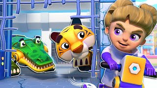 KAPLAN POLİS ARABASI, HAPİSHANEDEN kaçan VILLAIN'i kovalıyor! | Süper Kurtarma Ekibi screenshot 5