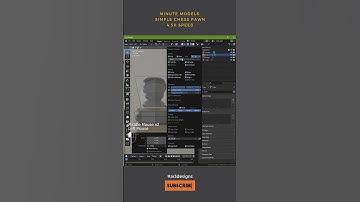 Minute Models Simple Chess Pawn | AR3Designs Daily Blender 3D Tips