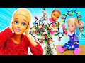 Необычная история Барби: малыш потерялся на празднике! Игры в куклы дочки матери