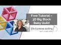 Free Tutorial 3D Big Block Baby Quilt 
