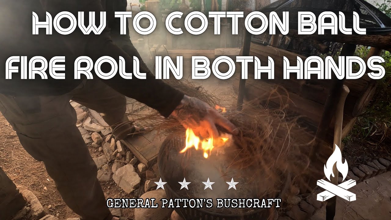 Fire Roll HOW TO COTTON BALL FIRE ROLL IN BOTH HANDS #survival - YouTube