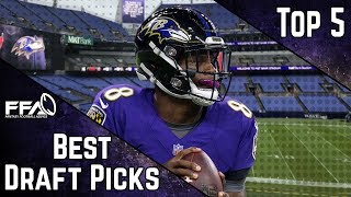 Top 5 Best Picks in the Draft | Value | 2019 Fantasy Football