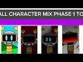SPRUNKI INCREDIBOX MIX : ALL PHASE 1 TO 5 #sprunki #sprunkiincredibox
