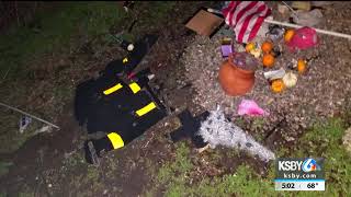 Memorial for fallen firefighter vandalized near Lompoc