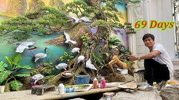 sốc. Đắp xi măng. Cây tùng,trúc,cúc,mai, đạt hàng triệu view trên Ticktokk .