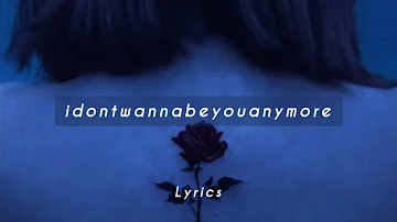 Billie Eilish - idontwannabeyouanymore (lyrics)