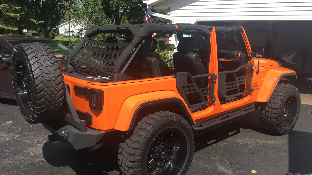 Dual exhaust muffler cold start Jeep Wrangler JK JKU 3.6L - YouTube