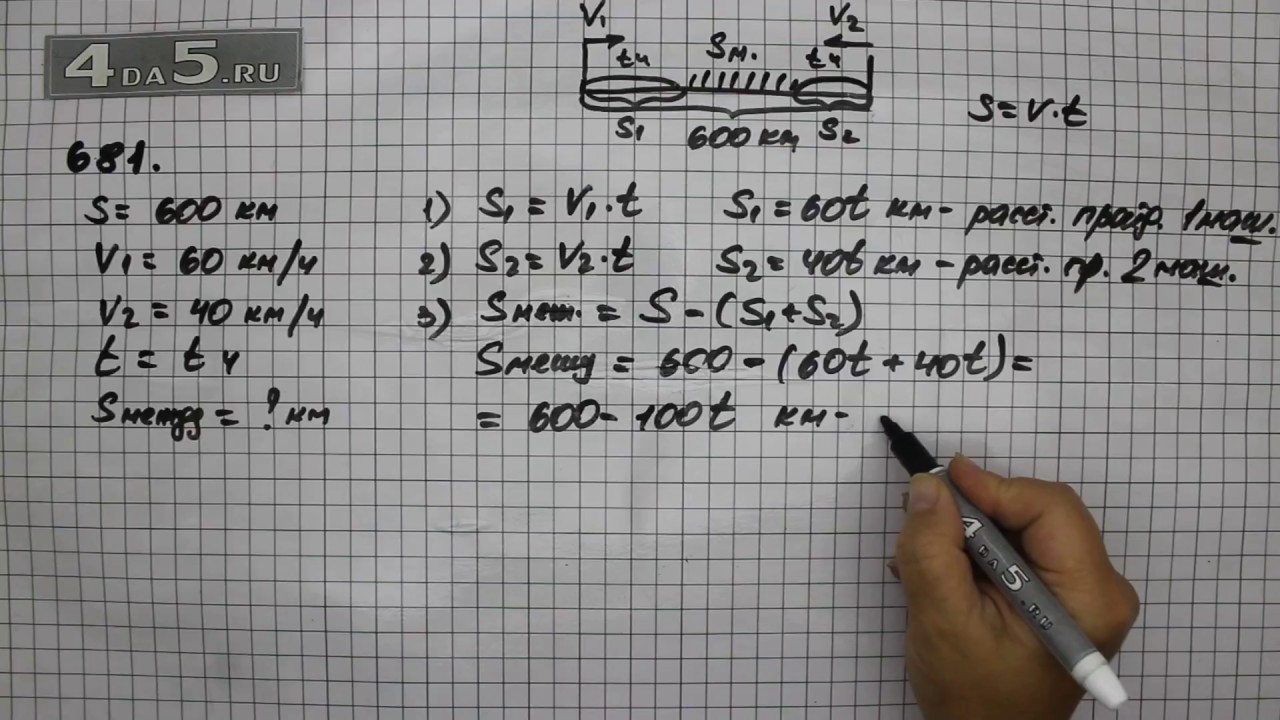 Упражнение 681. (Задание 683 Часть 1) Математика 5 класс – Виленкин Н.Я ...