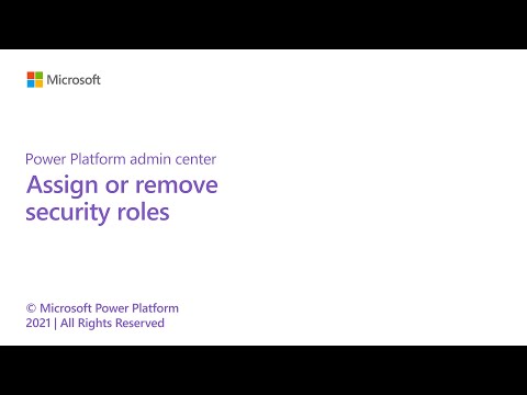 Assigning security roles in the Power Platform admin center