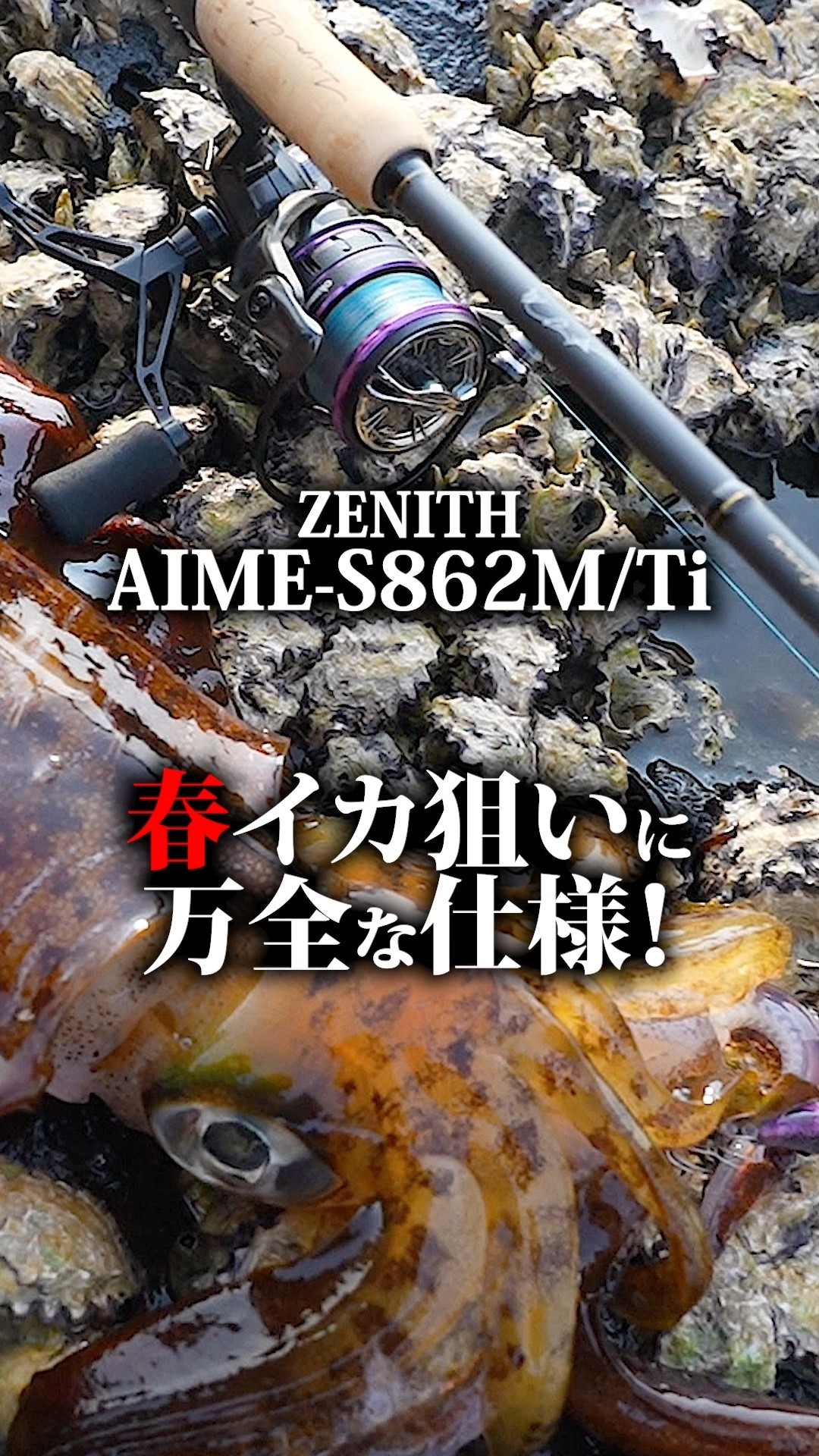 ZENITH AIME-S862MTi / The perfect rod for targeting squid in the