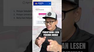 Pendaftaran lesen memandu percuma dibuka! MyLesen B2! #lesenmemandu #jpjmalaysia #bantuankerajaan