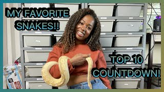 Celebrity MY FAVORITE SNAKES IN MY COLLECTION | TOP 10 COUNTDOWN | BALL PYTHON BREEDER | PRECIOUS PYTHONS Wealth