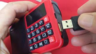 Mini Portable Radio Handheld Digital FM USB TF MP3 Player