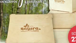 Natura-Punto Easy-Box, Holzbox, Faltbox