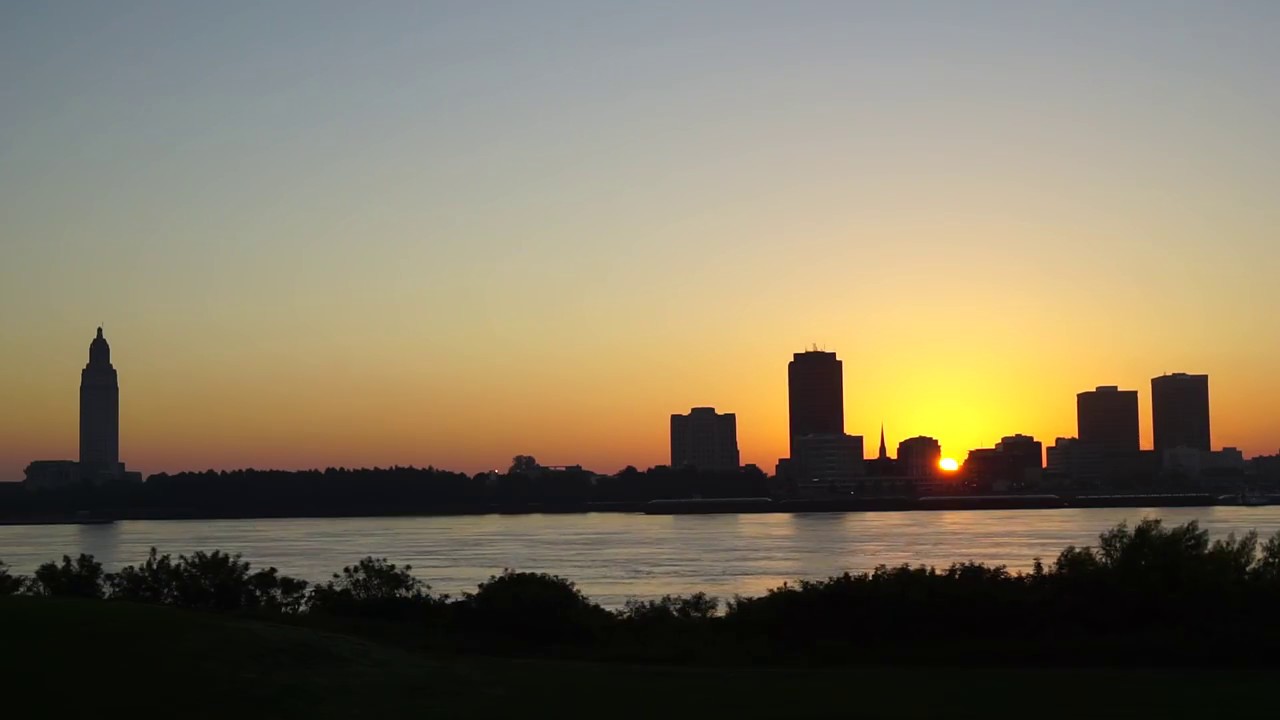 Sunrise over Baton Rouge - Magnificent! - YouTube