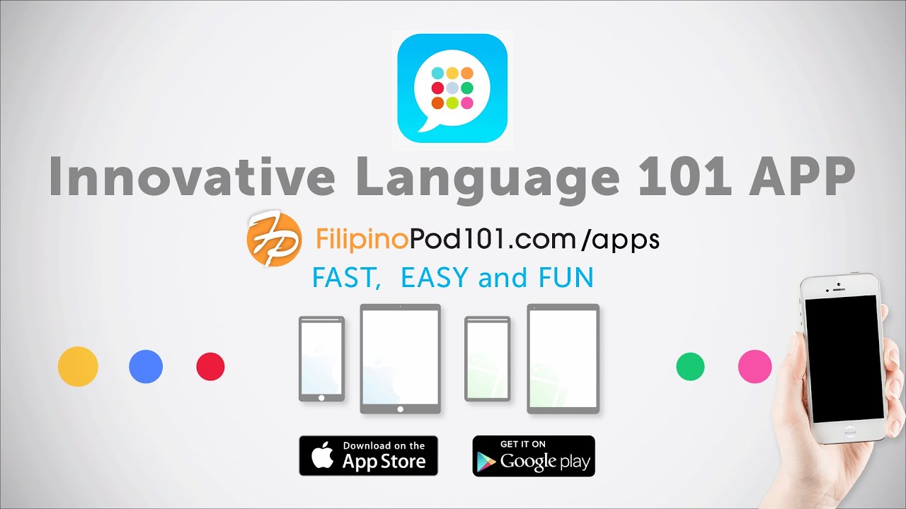 Learn Filipino with our FREE Innovative Language 101 App! YouTube