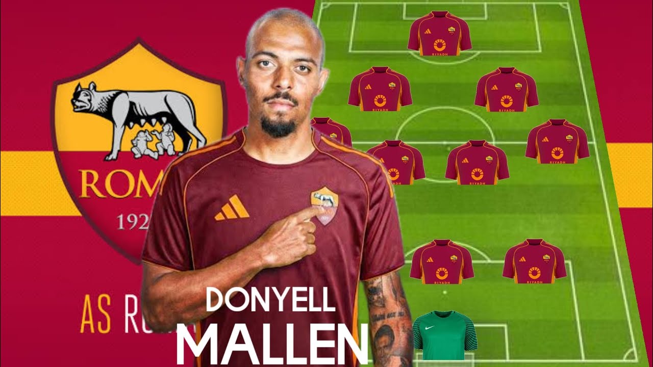 Предполагаемые составы «Ас Рома» с Дониэллом Малленом | Трансферные новости «Ас Рома» 2026
