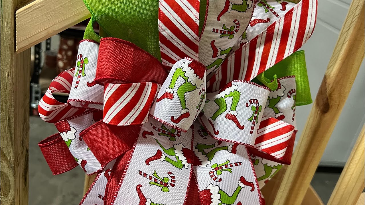 Grinch Bow How to make an easy bow Hard Working Mom EZ Bow Maker