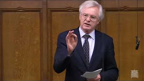 David Davis MP contributes to the EU Trade Treaty debate