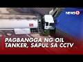 Oil tanker, sumalpok sa pagitan ng 2 bahay sa Camarines Norte