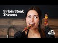 High Protein Grilled Sirloin Steak Skewers That Actually Taste Amazing