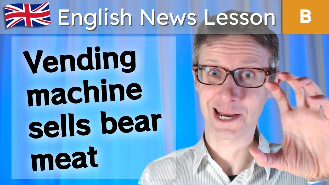 English News Lesson A town in Japan sells bear meat from a vending