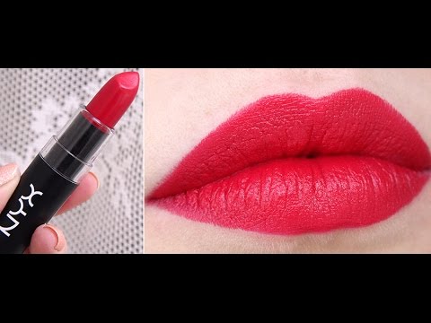 Luik overtuigen inleveren NYX Matte Lipstick Bloody Mary ||Review|| - YouTube