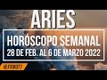 ARIES HORÓSCOPO SEMANAL DEL 28 FEB AL 6 DE MARZO 2022 | J.Tarot
