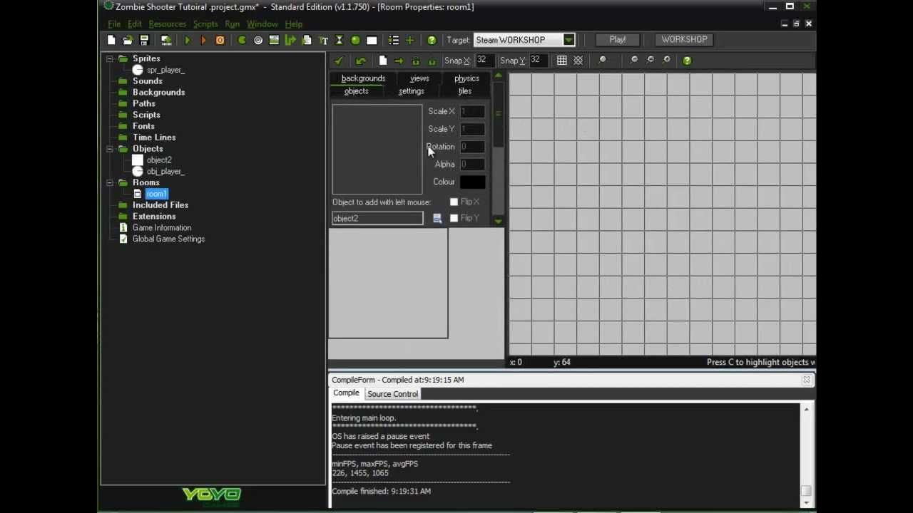 Gamemaker Basic Movement And Mouse Angle Tutorial [HD] YouTube
