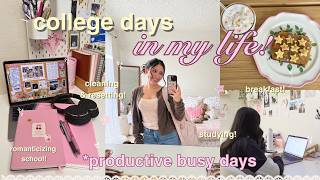 COLLEGE DAYS IN MY LIFE | romanticizing the busy days as a nursing student! 🎧✨