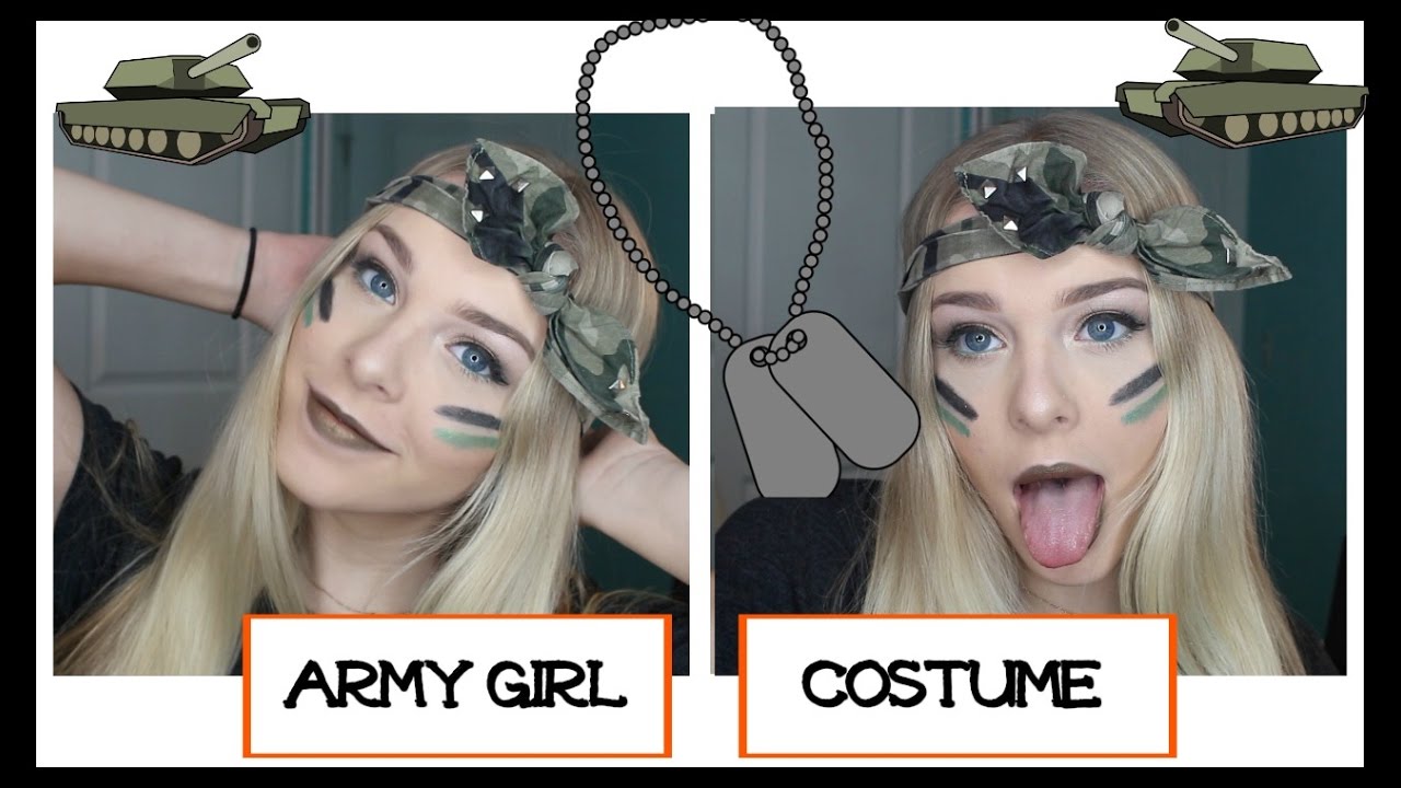 Army Girl Costume | Halloweek Day 3 - Lovey James - Youtube
