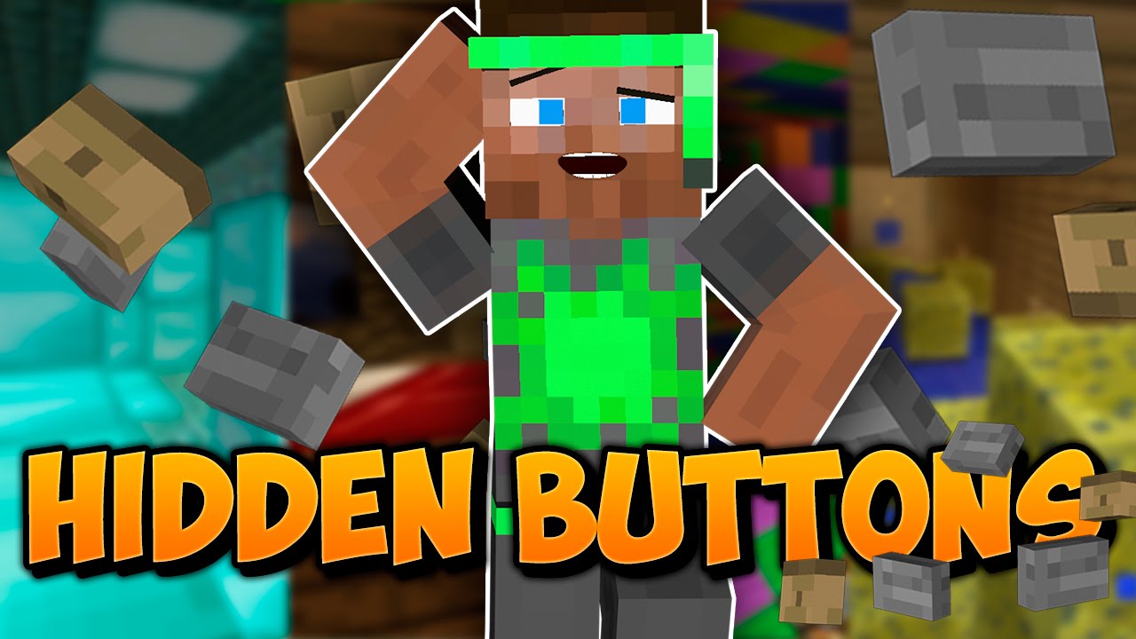 Dansk Minecraft - Hidden Buttons Puzzle Map - "HVOR ER KNAPPEN?!" - YouTube