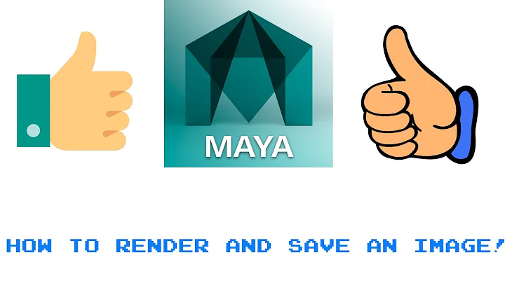 Maya 2017 How to render and save an image