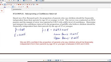 9 1 2 Interpret Confidence Intervals for a Proportion