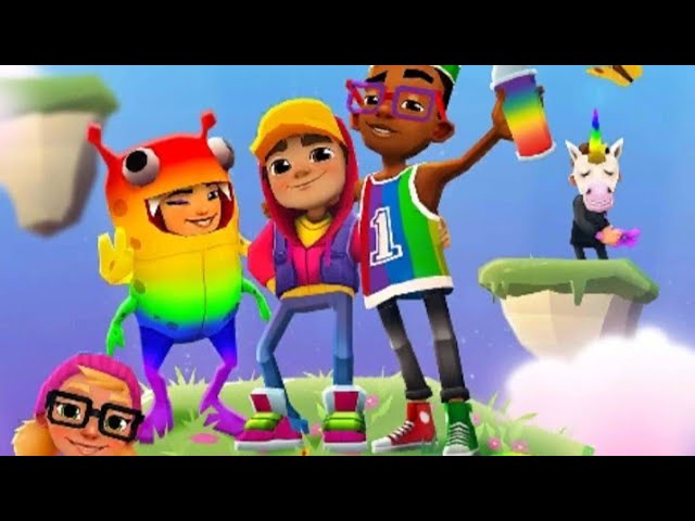 Obtén todos los personajes y patinetas de Subway surfers. muy