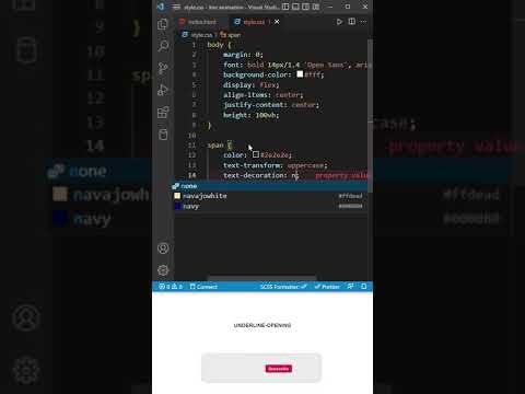 CSS Underline Hover