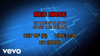 Sage The Gemini - Red Nose (Karaoke)