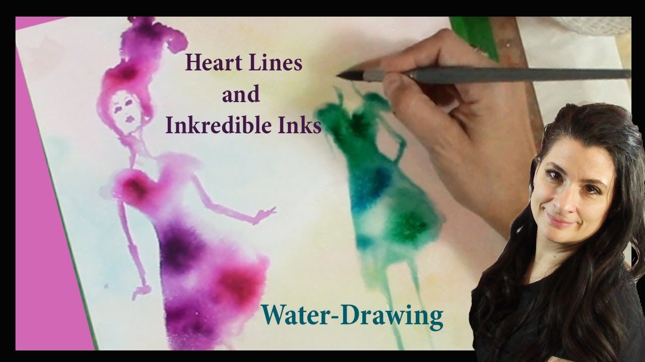 Drawing with Heart Lines and Inkredible Inks