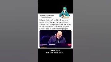 Billy Joel never sells front row tickets to his concerts.⁠ #facts #music #History #rock
