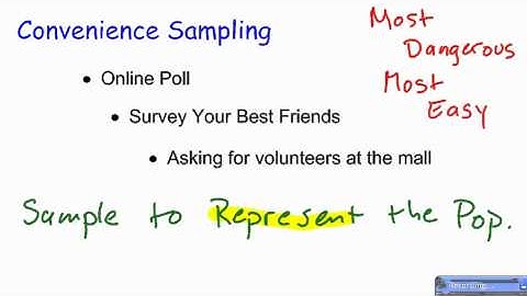 Convenience Sampling