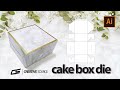 How to make die line of Cake Box  हिन्दी اردو | Creative Source 2011 | 28th December, 2020