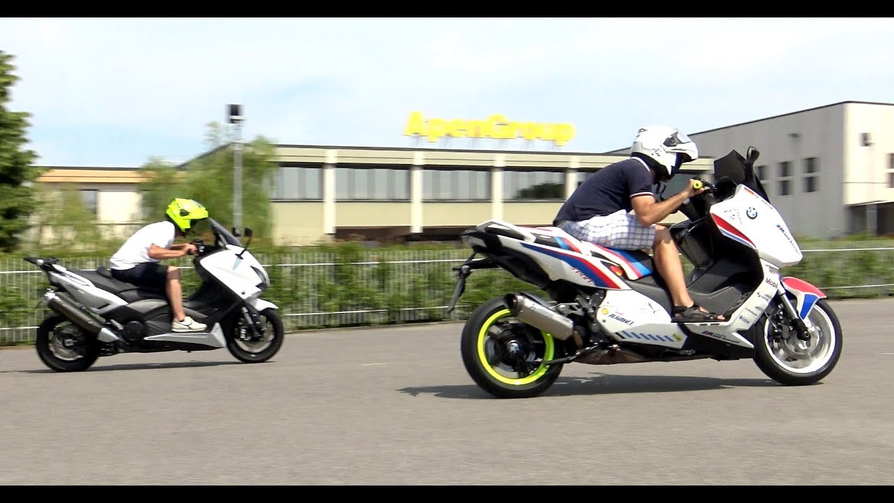 TEST T-MAX 530 Vs BMW C600 SPORT MOSCATELLI STEP 4 - YouTube
