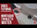 Montaggio tavoletta water con ganci a scomparsa