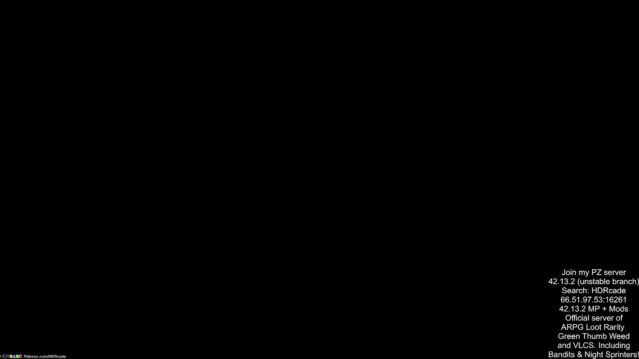 Project Zomboid 42.13.2 (unstable) Multiplayer + mods Exclusive ARPG loot! | HDRcade UK Server!