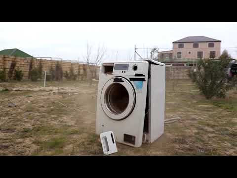 EKSPERMENT - Paltaryuyan  Maşın Nə Qədər Dözümlü olduğunu göstərdi __ Washing Machine DESTRUCTION