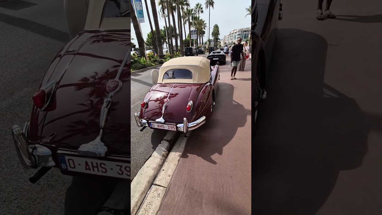 Jaguar XK150 Drophead Coupé, классический британский родстер конца 1950-х годов в Каннах, Франция🇨🇵