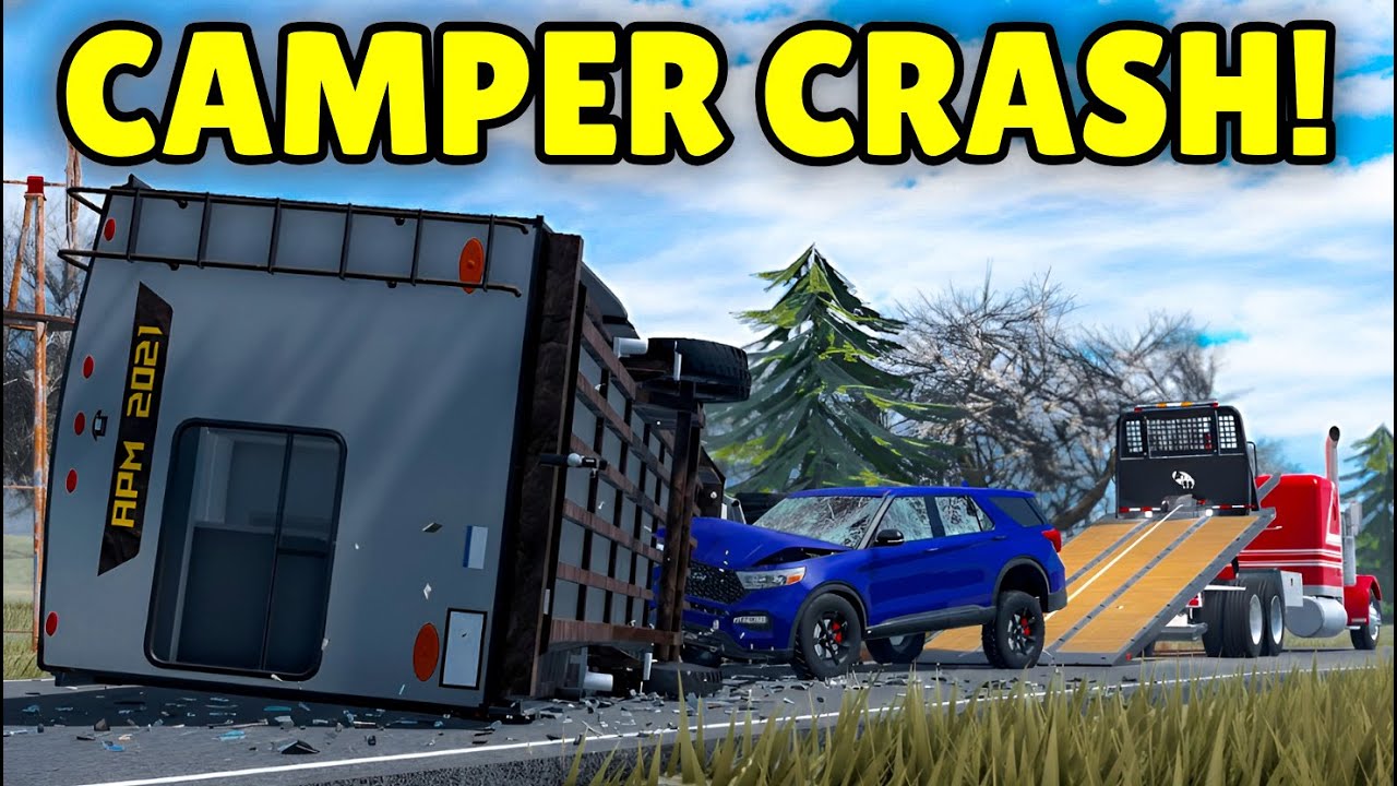 I Saved This Camper Using My NEW Semi Flatbed in APM | Roblox American Plains Mudding